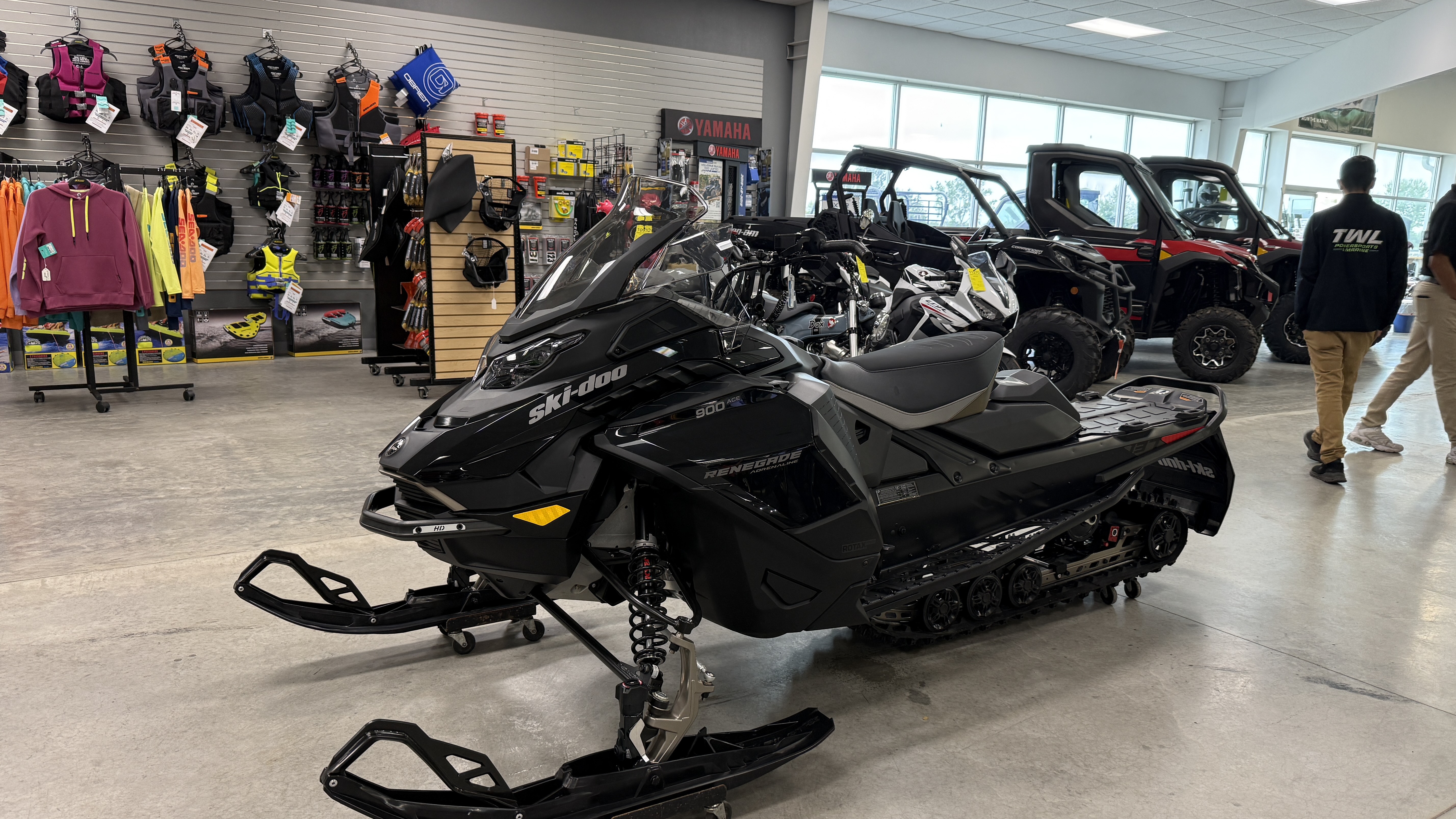2026 Ski-Doo Renegade Adrenaline with Enduro Package 137 900 ACE Ice Ripper XT 1.25 in SNOWMOBILE