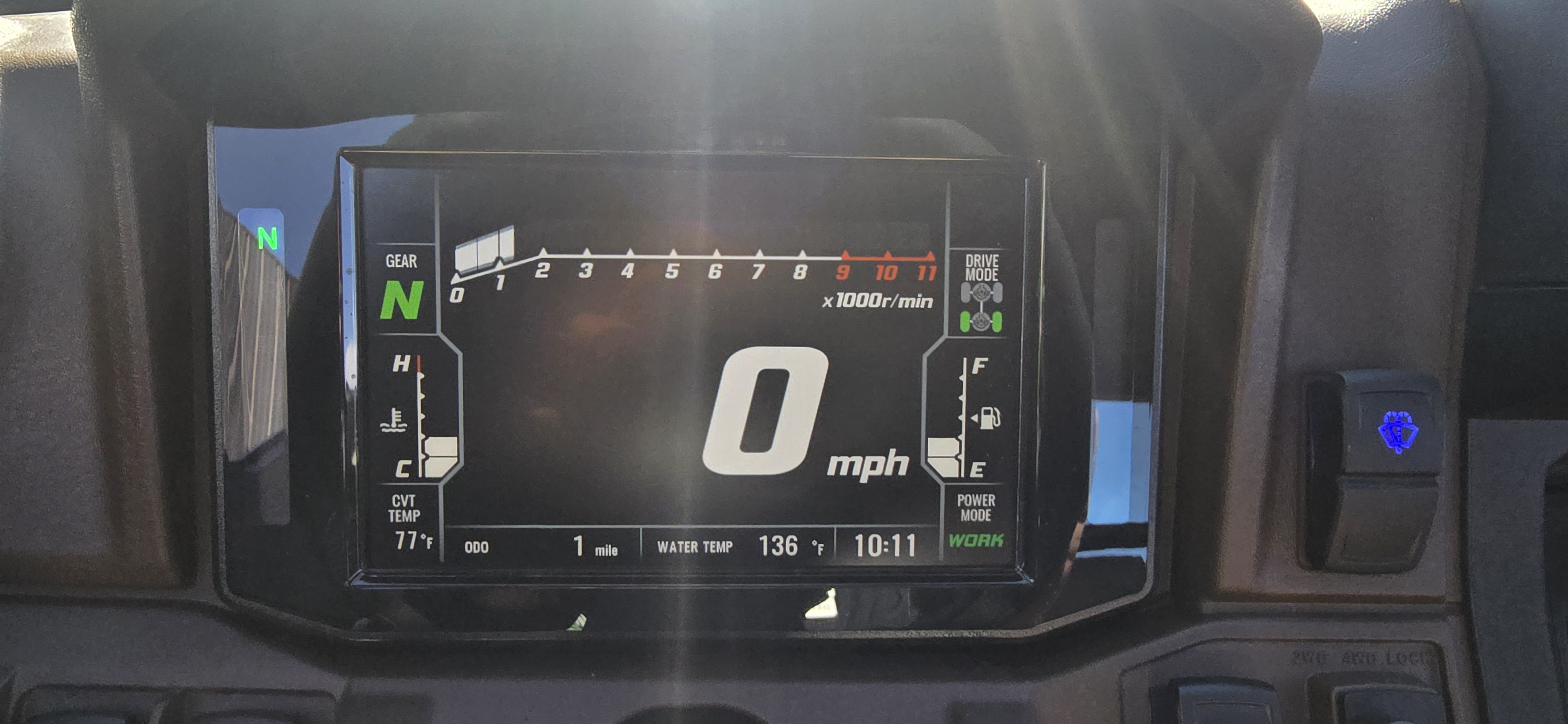 2026 Kawasaki Ridge Crew Platinum Ranch HVAC UTILITY